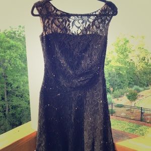 Black short formal prom or homecoming dress